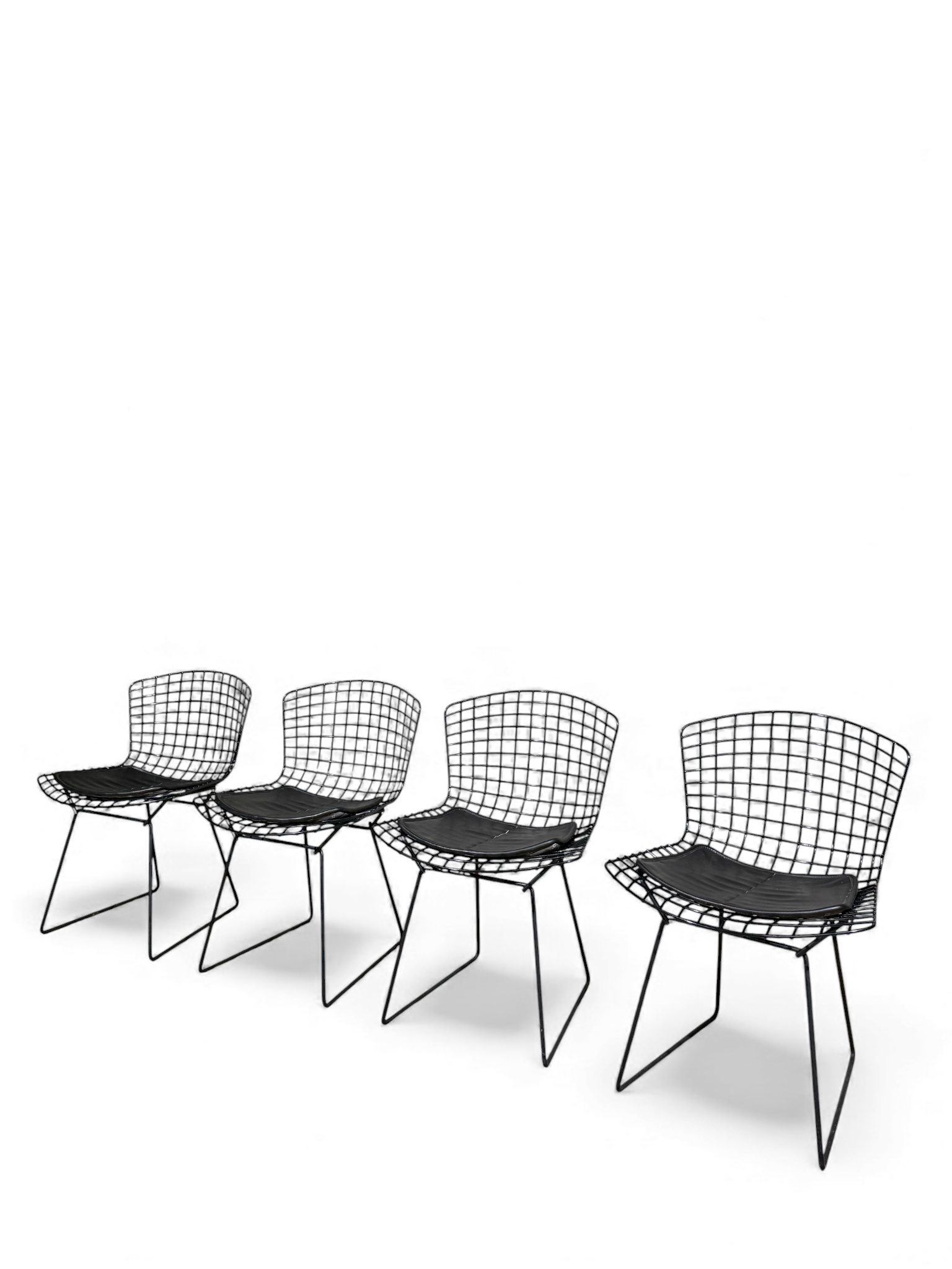 Lot de 4 chaises Wire Chair – Harry Bertoia pour Knoll