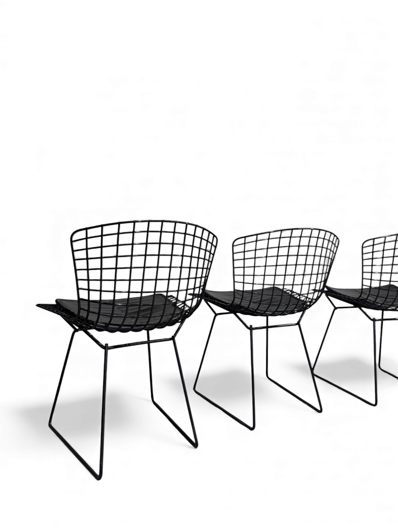 Lot de 4 chaises Wire Chair – Harry Bertoia pour Knoll