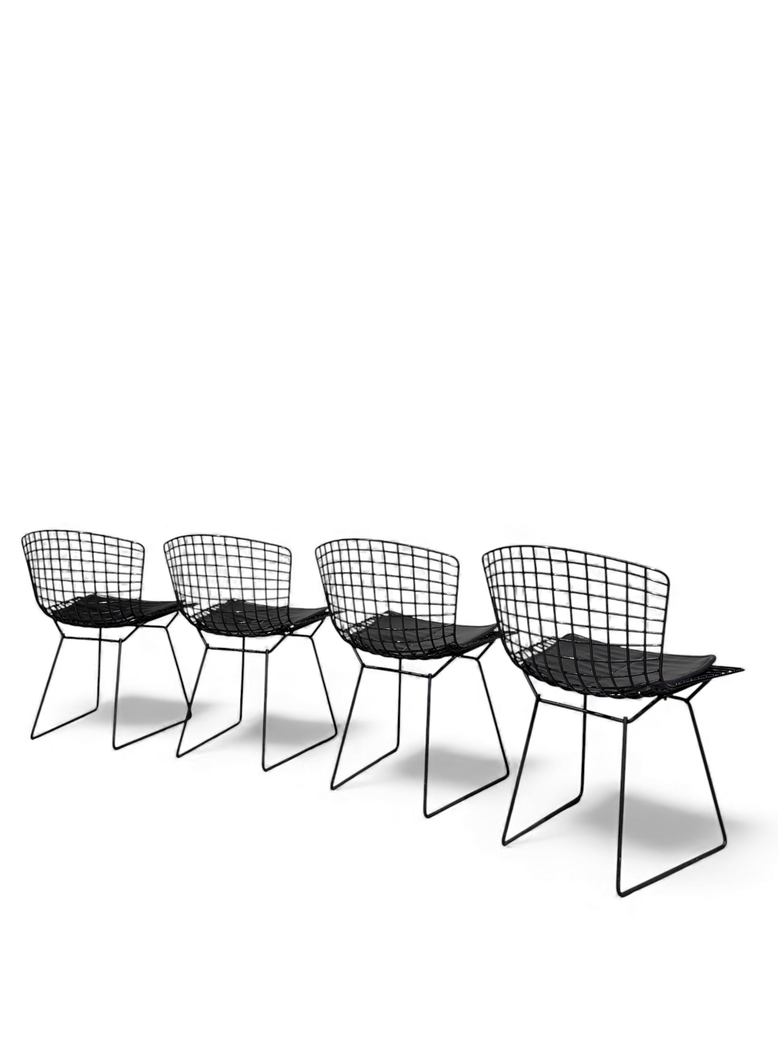 Lot de 4 chaises Wire Chair – Harry Bertoia pour Knoll