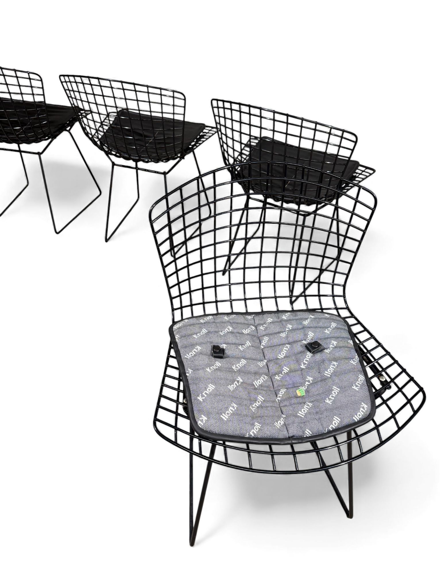 Lot de 4 chaises Wire Chair – Harry Bertoia pour Knoll